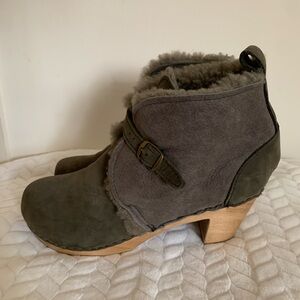 No. 6 Women's Shearing Clog Boots with Buckle [Size 41]